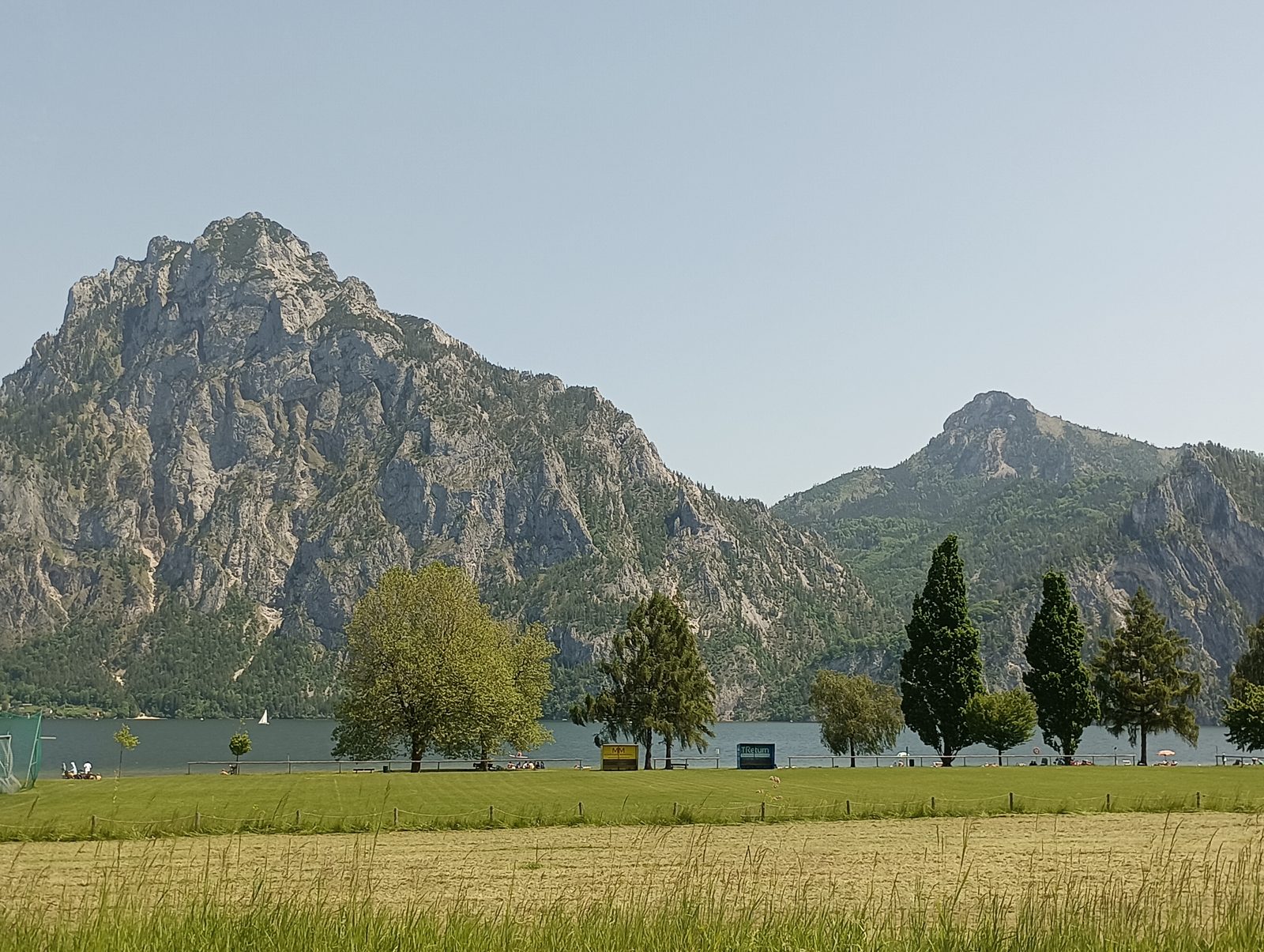 Alpine lake and mountains in Austria